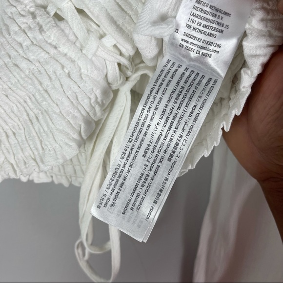 Hollister long sleeve crop top blouse white - Picture 5 of 8